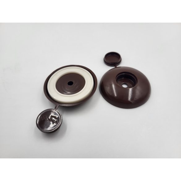 Vízhatlan leszorító kupak alátéttel, Barna (10db/csomag)