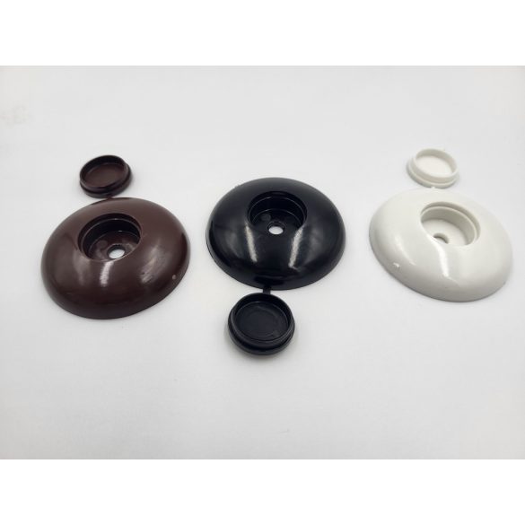 Vízhatlan leszorító kupak alátéttel, Fekete (10db/csomag)